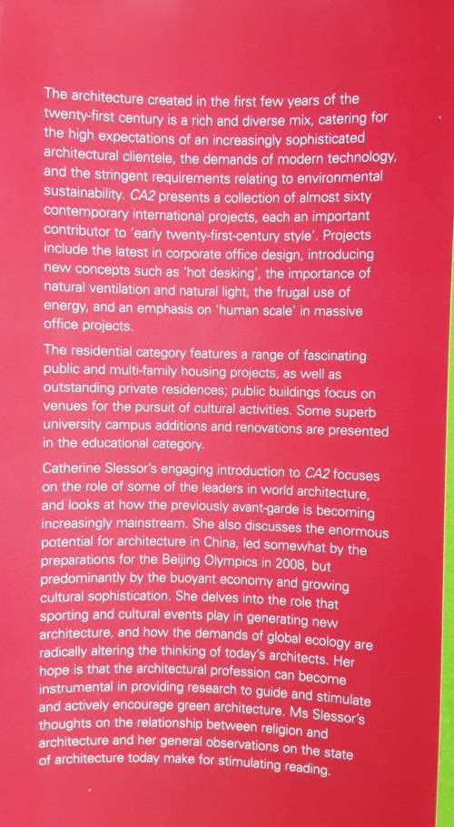 Contemporary Architecture 2 introduction by Catherine Slessor