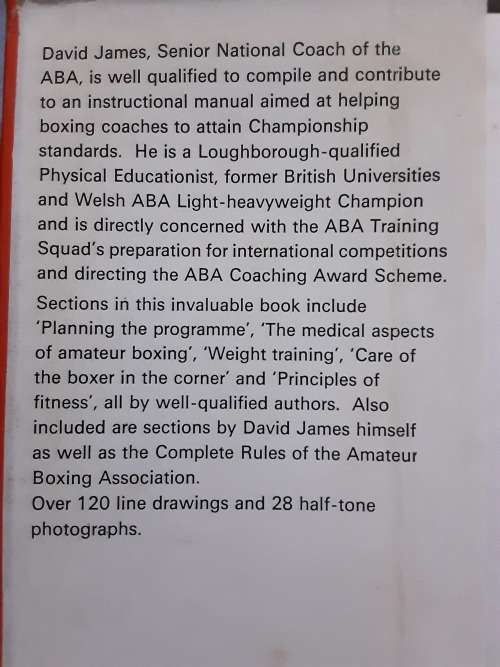 The ABA Coaching Manual Boxing an advanced Coach Book by David James