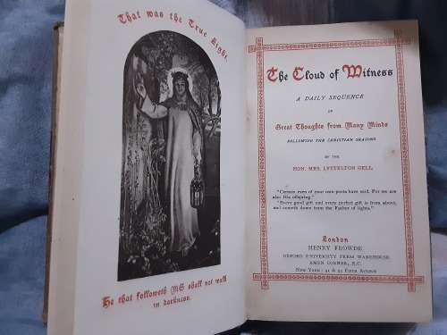 The Cloud of Witness A Daily sequence by Mrs Lyttelton Gel