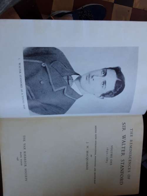 The Reminiscences of Sir Walter Stanford vol 1 and 2 by J W MacQuarrie