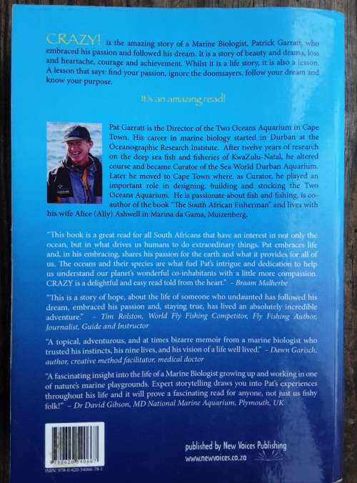 Crazy! Adventures of a Marine Biologist by Patrick Garratt **SIGNED COPY**