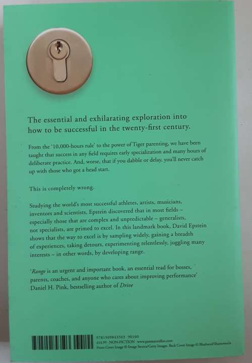 Range, How Generalists Triumph in a Specialized World by David Epstein