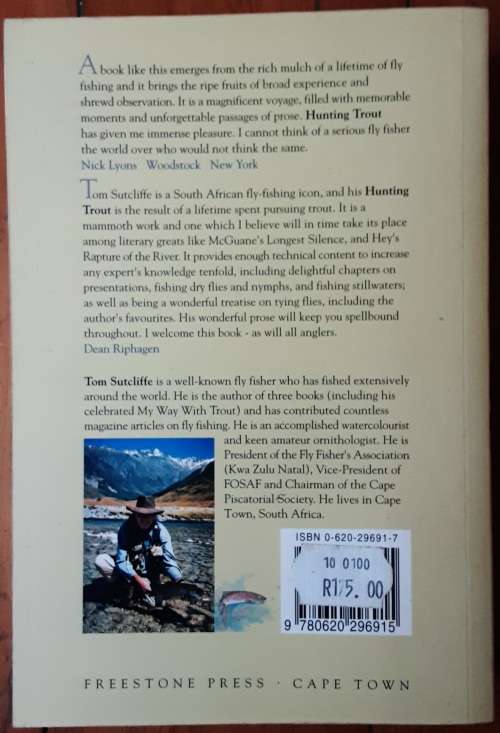 Hunting Trout, Angles & Anecdotes on Trout Fishing by Tom Sutcliffe **SIGNED COPY**