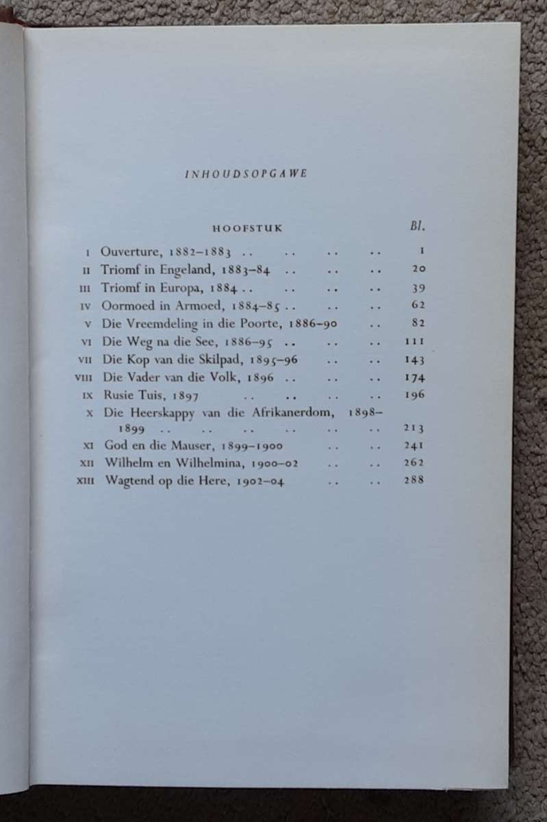 Paul Kruger deur D W Kruger 2 volumes 1825-83 & 1883-1904 text in Afrikaans