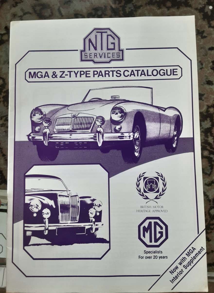 MGA & Z - Type Parts Catalogue by NTG Services