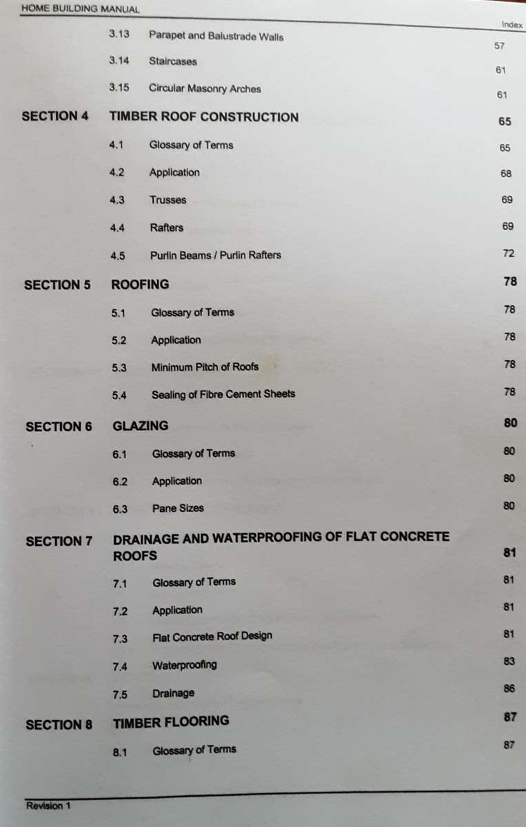 NHBRC Home Building Manual Part 1 & 2 Revision no 1 February 1999