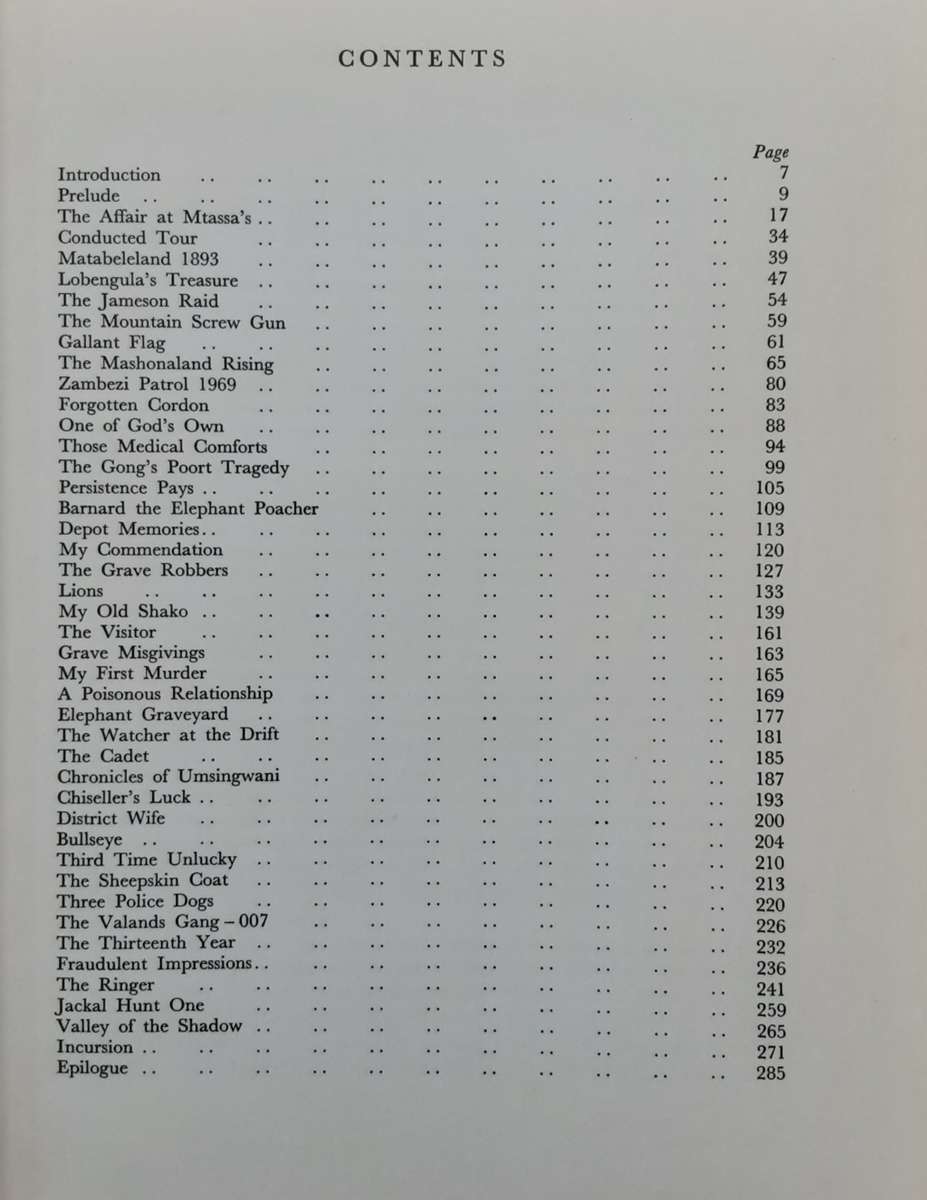 Outpost, Stories of the Rhodesian Police illustrated by Penny Miller