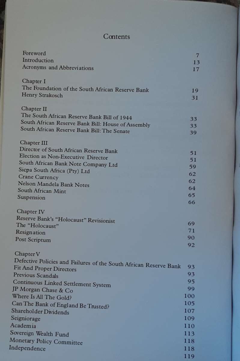 Inside the South African Reserve Bank,  it`s Origins & Secrets Exposed by S M Goodson