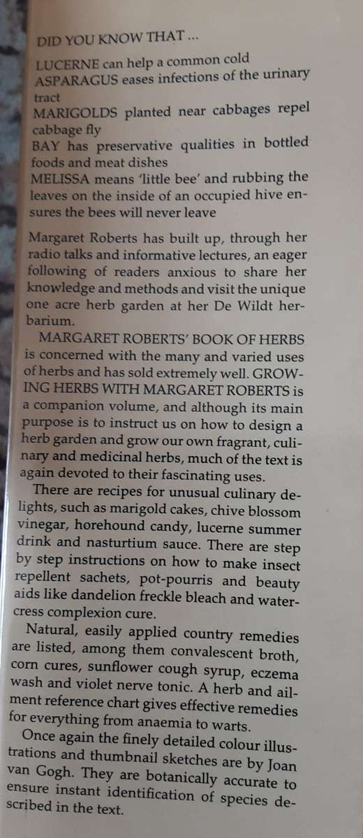 Growing Herbs with Margaret Roberts A Guide to Growing Herbs in South Africa