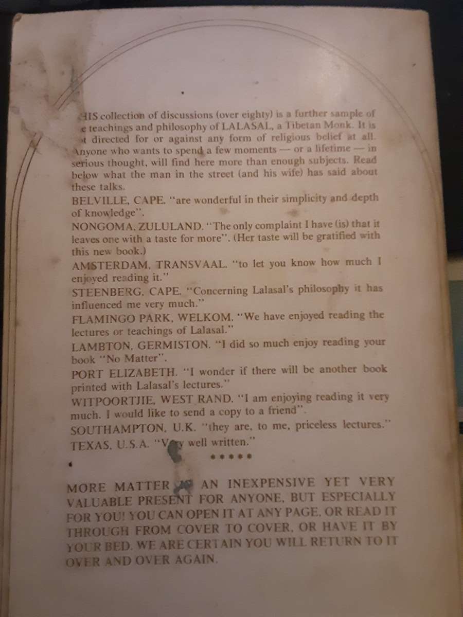 More Matter compiled by C A Wild