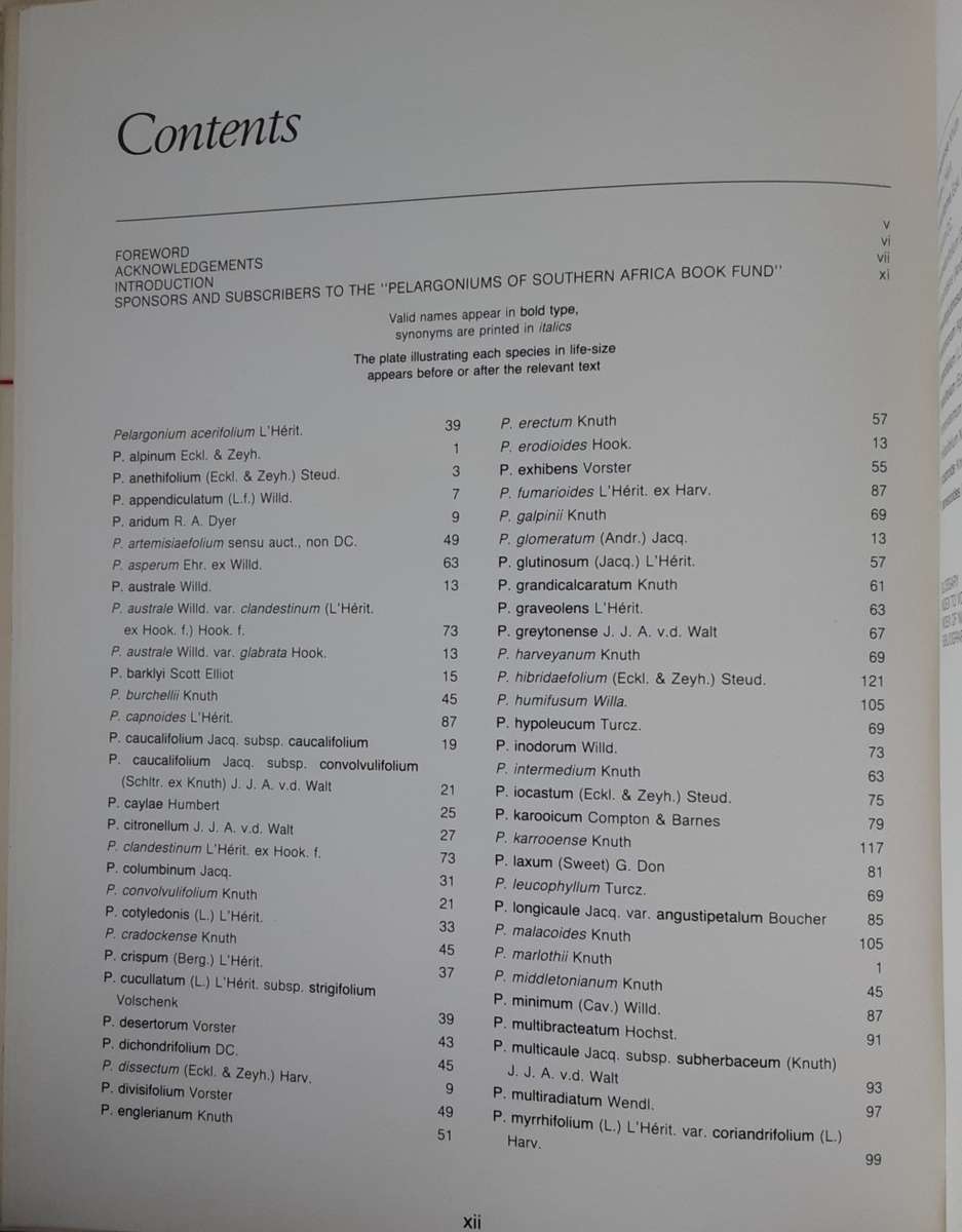 Pelargoniums of Southern Africa Volume 3 by J Van Der Walt & P J Vorster