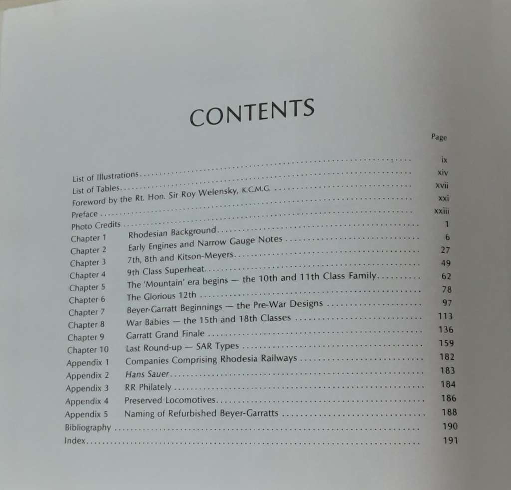 Steam Locomotives of Rhodesia Railways the Story of Steam 1897-1979 by Hamer