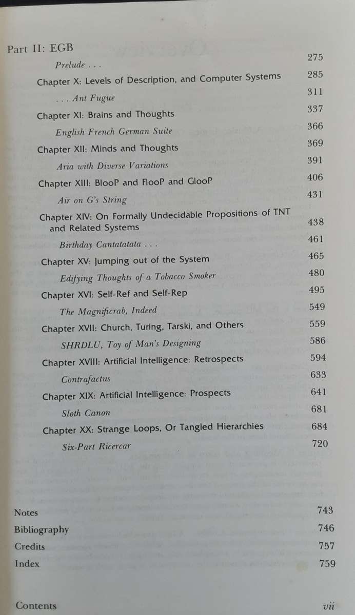 Gode, Escher, Bach: An Eternal Golden Braid by Douglas R Hofstadter