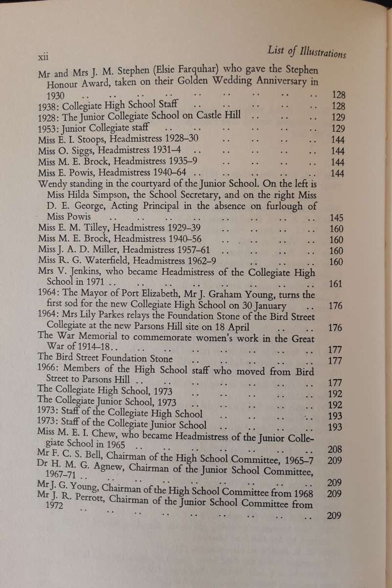 The Collegiate School For Girls Port Elizabeth 1874 1974 by J J Redgrave