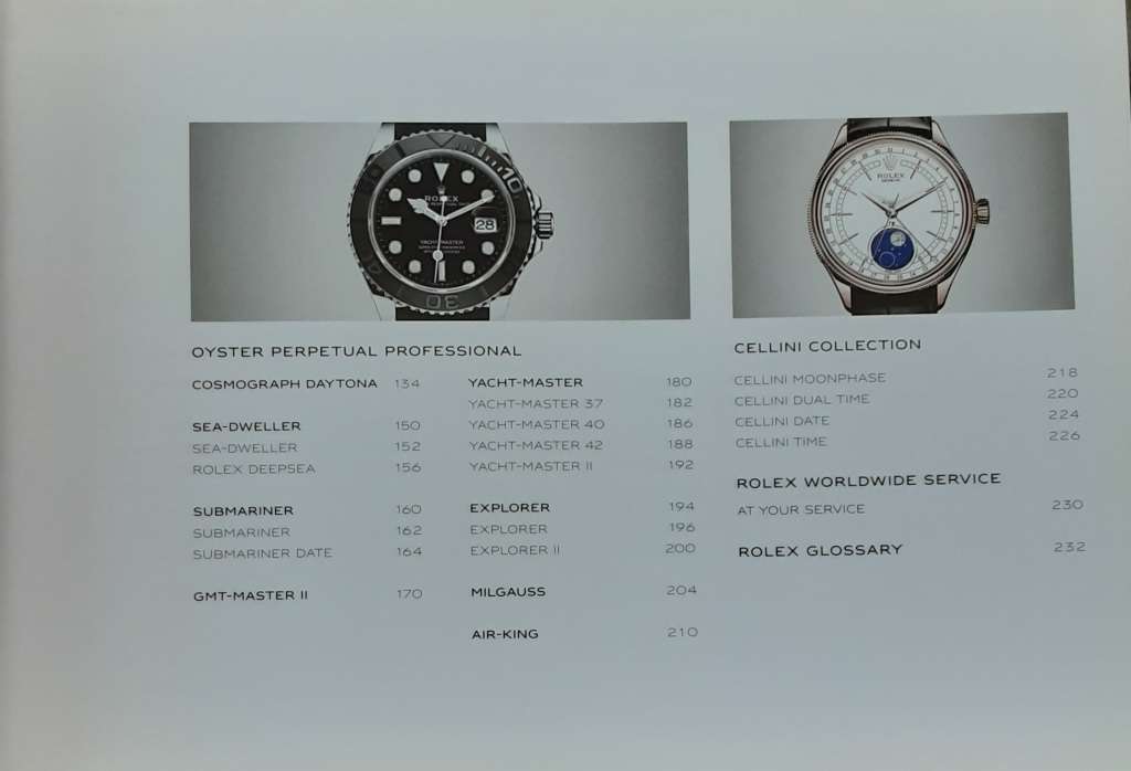 Rolex 2019 2020 Catalogue