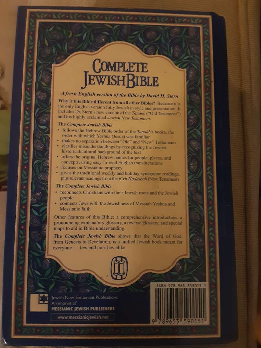 Complete Jewish Bible,  an English version by David H Stern