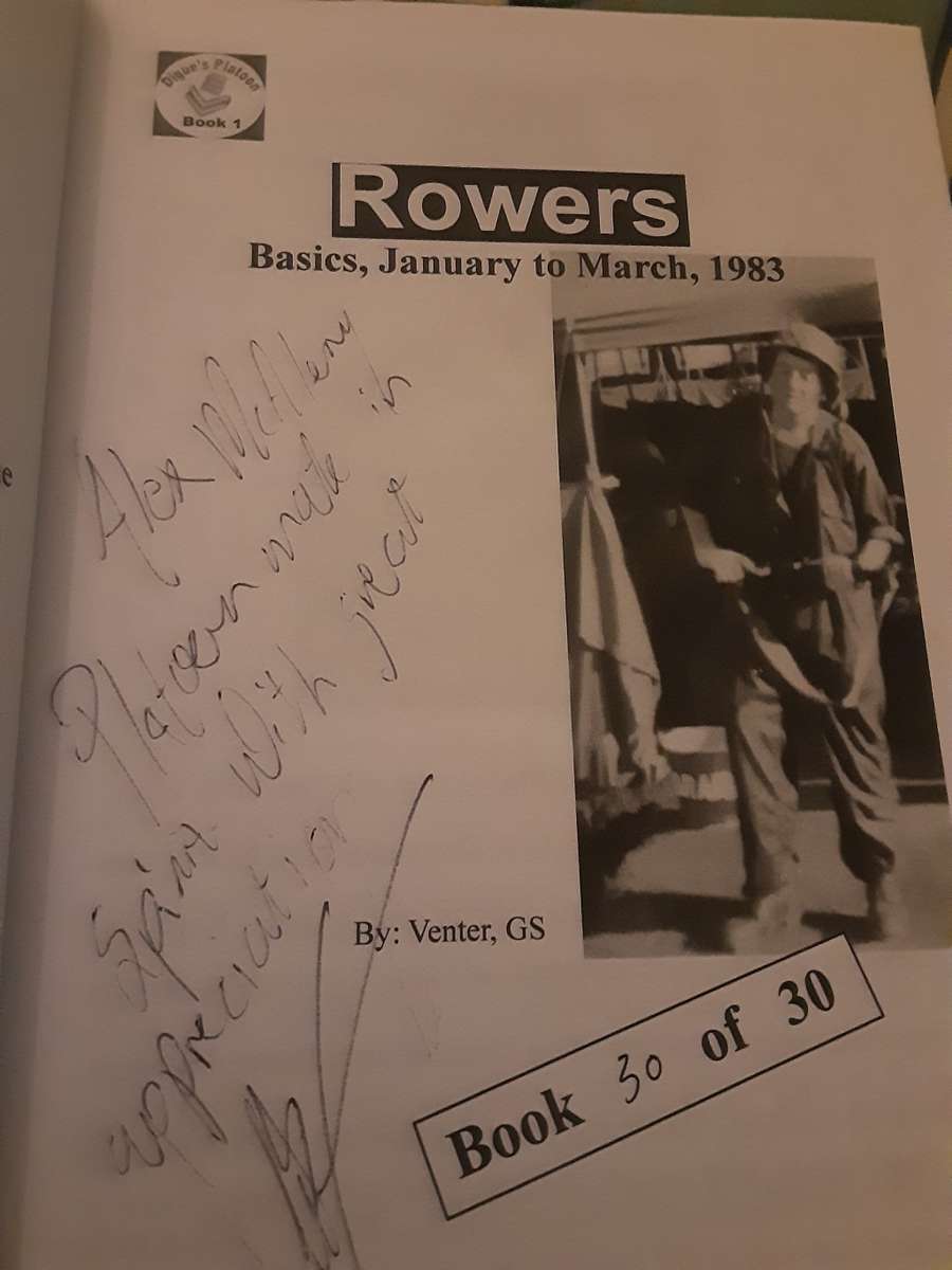 Book 1 of Digest Platoon, Rowers Basics January to March 1983 by Venter G S **Signed limited edition