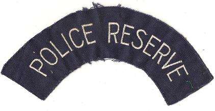 Rhodesian B.S.A.P. Police Reserve Cloth Shoulder Title
