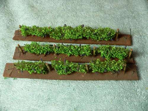 HO scale 3x 15cm grape vines.