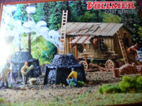 HO scale Vollmer 3602 charcoal works.