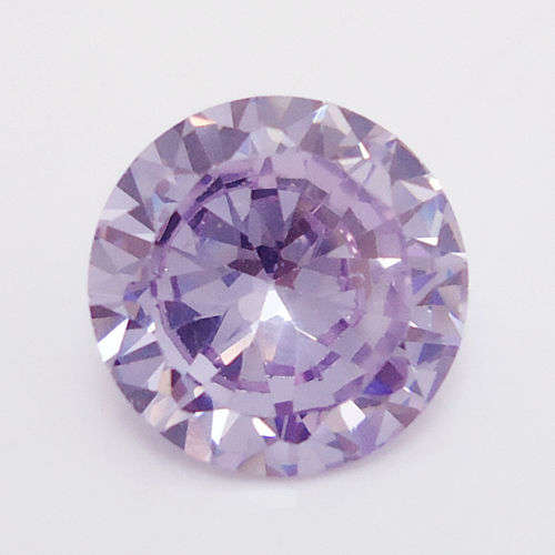 Maginificent 4.10ct Diamonds Round VVS AAA Violet Zircon
