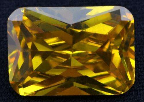 12.20ct Emerald Cut Natural Yellow Golden Citrine