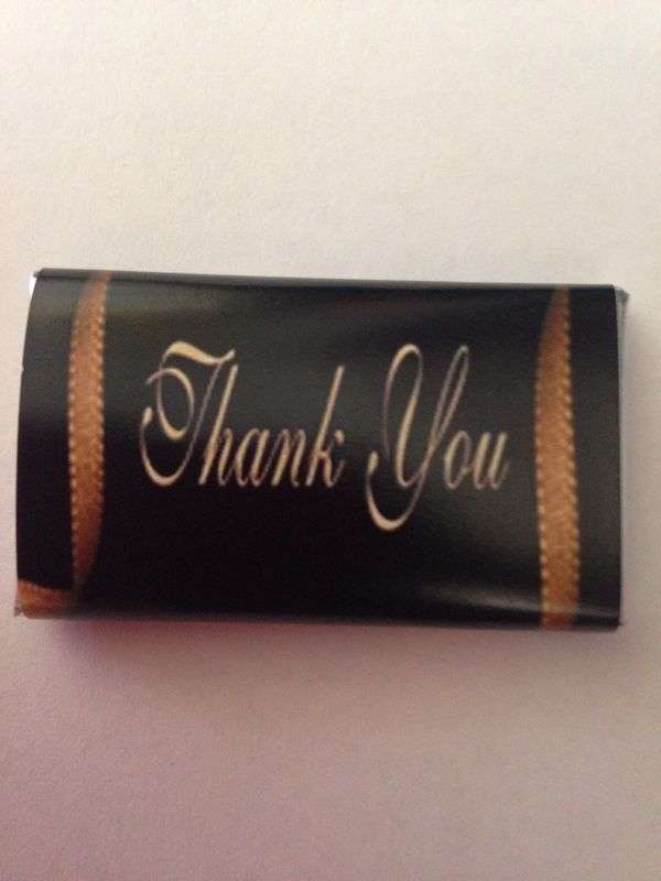 PERSONALISED CHOCOLATE "THANK YOU" (5g)