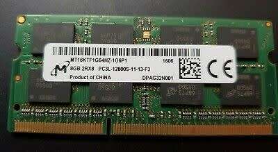 Micron 8GB 2Rx8 PC3L-12800S-11-13-F3 RAM