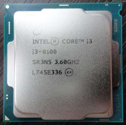Intel Core i3-8100 3.6Ghz Quad Core SR3N5 CPU PreOwned
