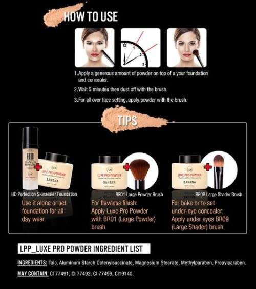 J.Cat Beauty Luxe Pro Banana Powder