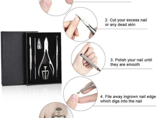 Cuticle Remover Manicure Set - 6 pcs