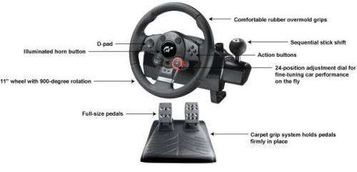 Logitech Driving Force GT Force-Feedback Steering Wheel
