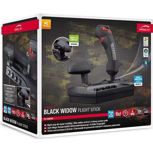 Speedlink BLACK WIDOW EX Flightstick with Force Vibration