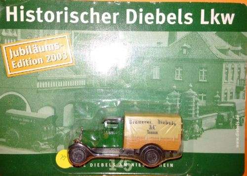Euro Sun Oldtimer Beer Truck - Diebels - 1/87 Scale