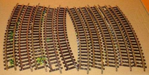 Minitrix etc 10 x Assorted Curve Rails - N Scale