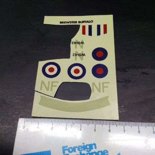 Model Aeroplane Decals - Brewster Buffallo