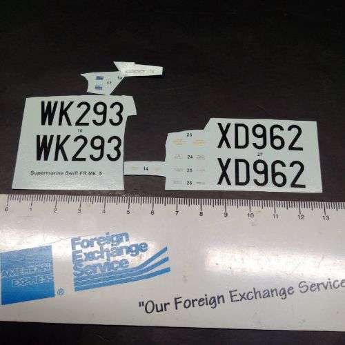 Model Aeroplane Decals