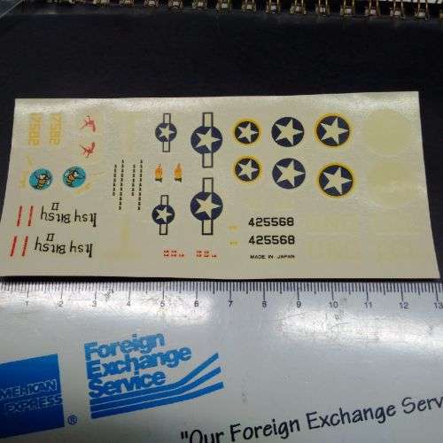 Model Aeroplane Decals - P38 Lightning