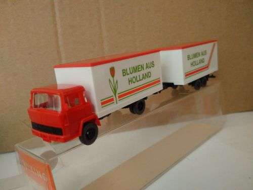 Wiking Magirus Small Truck & Trailer - Blumen Aus Holland  1/87 Scale