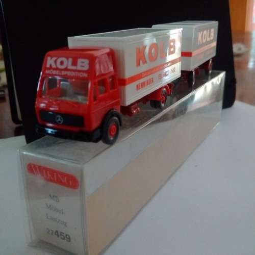 Wiking Mercedes Benz Truck & Trailer - Kolb - 1/87 Scale
