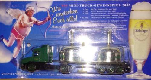 Grell Scania Beer Lorry with Tuns Load - Meininger - 1/87 Scale