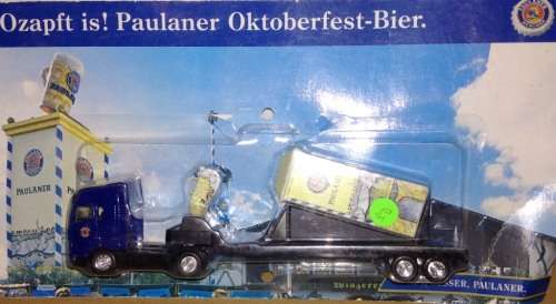 Grell M.A.N. Beer Lorry with Mobile Beer Halll - Paulaner - 1/87 Scale