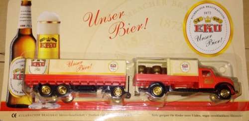 Grell Magirus Beer Truck & Trailer - Eku- 1/87 Scale