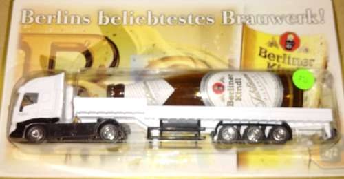 Iveco Flatbed Beer Lorry - Berliner Kindl - 1/87 Scale