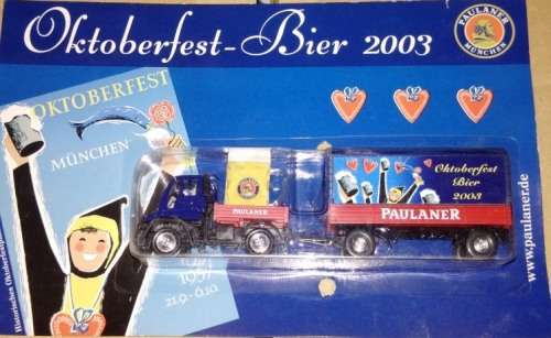 Hummer Unimog with Trailer - Paulaner - 1/87 Scale