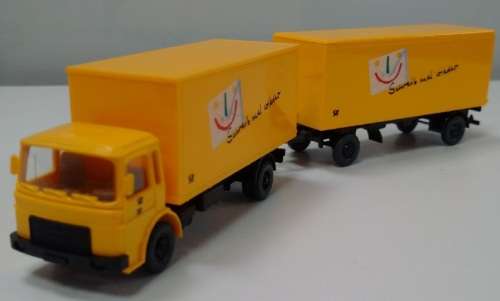 Wiking M.A.N. Post Truck & Trailer - 1/87 Scale