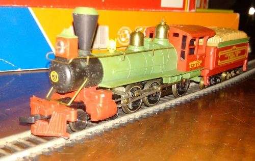 Tyco Vintage Old Time US 4-6-0 Steam Locomotive  - HO Scale