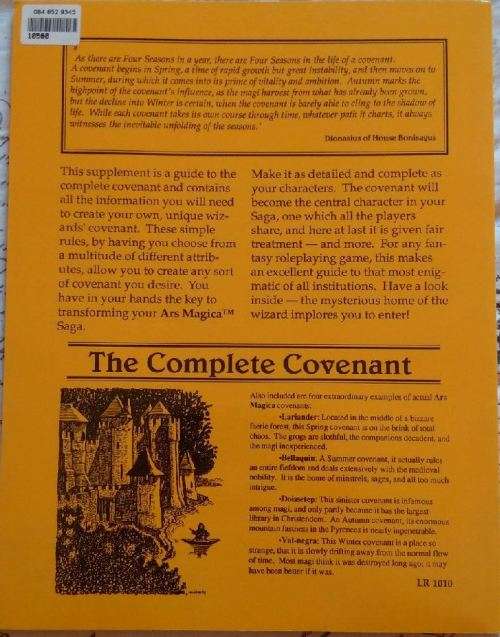 Covenants  -  Ars Magica 2nd Edition Resourse Suppliment