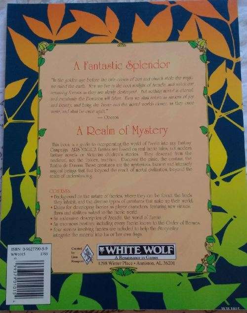 Faeries  -  Ars Magica 2nd Edition Resourse