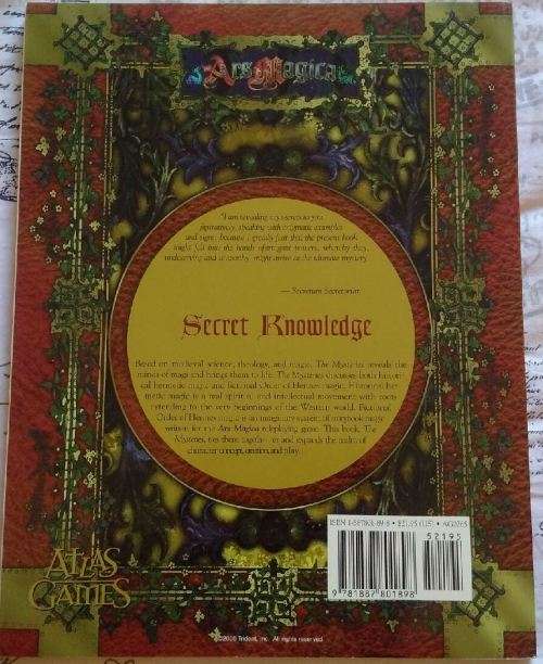 The Mysteries -  Ars Magica 4th Edition Sourcebook